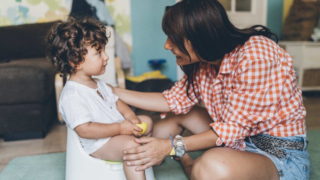 Mother Toilet Training for Autism with Her Son