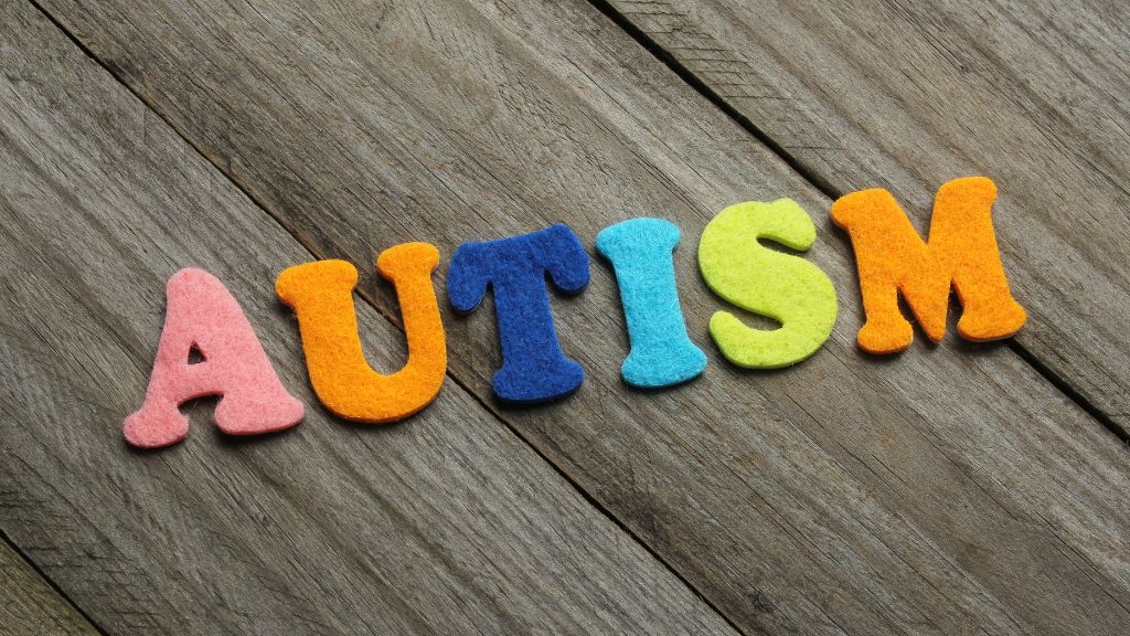 Colorful letters spelling the word autism