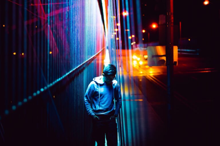 Teenager thinking about autism