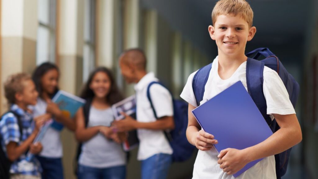 Student with backpack representing IEP for autism school support