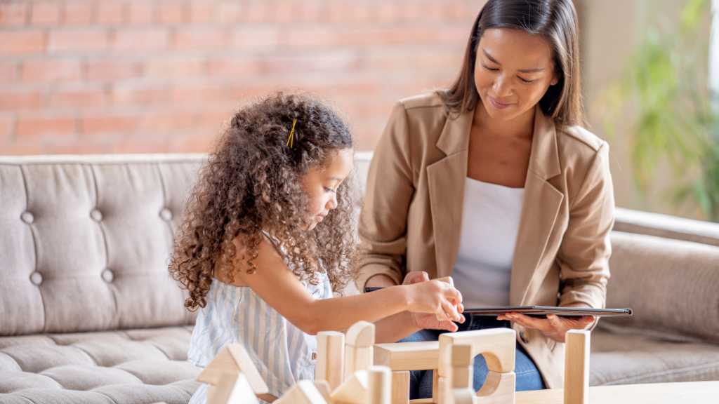 Play-based ABA therapy session