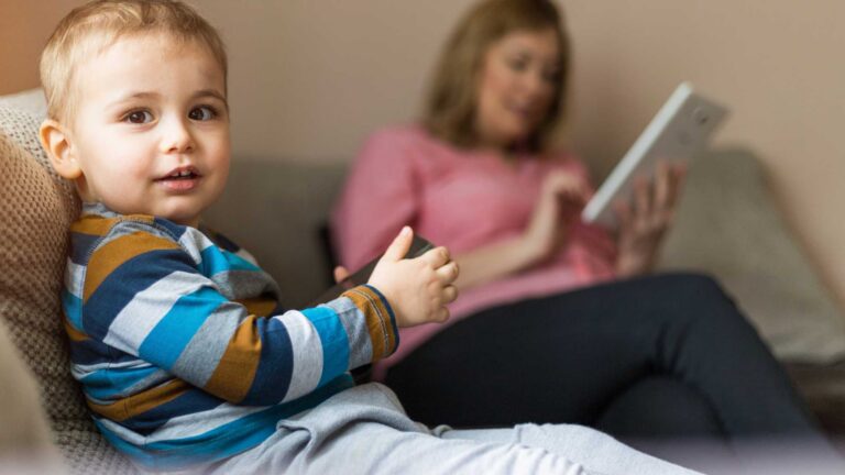 Autism evaluation report. Young child with parent after an autism diagnosis